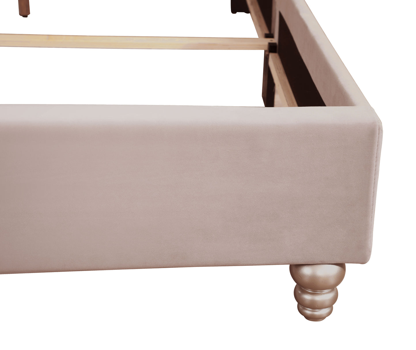 Queen Modern Upholstered Bed - Beige