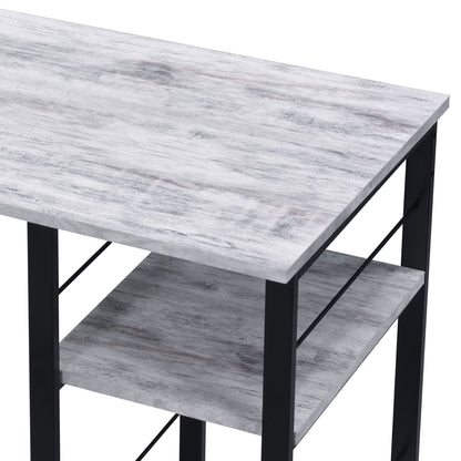 Vadna - Writing Desk - Antique White / Black