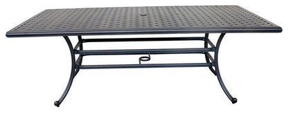 Rectangular 6 Person 85.83" Long Aluminum Dining Set - Antique Bronze