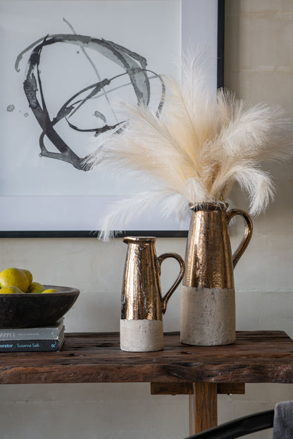 Candia - Terracotta Pitcher - Brown - Ceramic