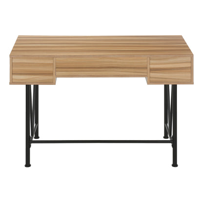 Computer Desk For Home Office, Laptop, Storage Drawers, Transitional, Elegant Design - Brown