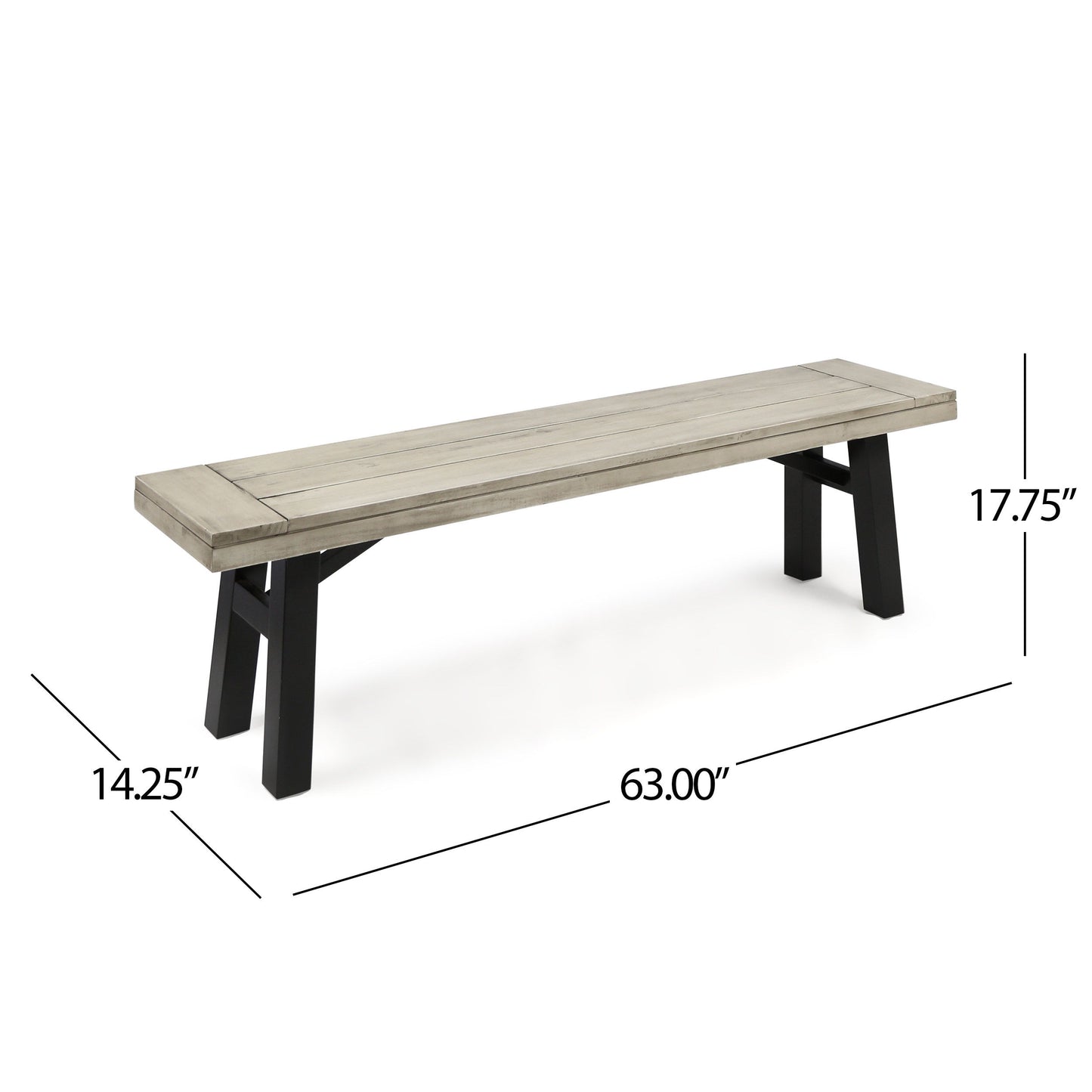 Bettina - Dining Set 3 Pieces - Gray