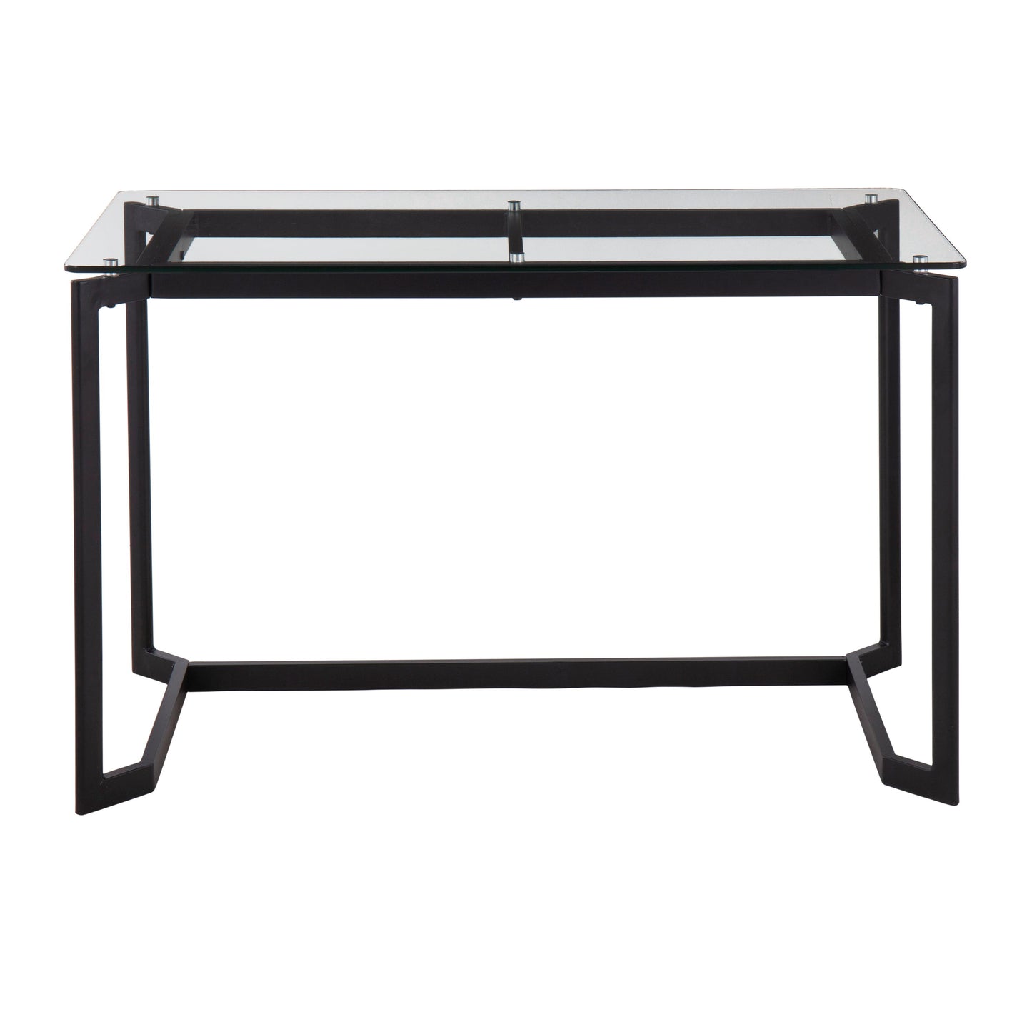 Masters - Modern Office Desk - Black / Clear