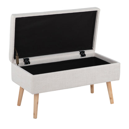 Storage Contemporary Bench - Natural / Beige