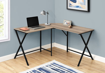 Computer Desk, Home Office, Corner, L Shape, Laptop, Contemporary & Modern - Taupe