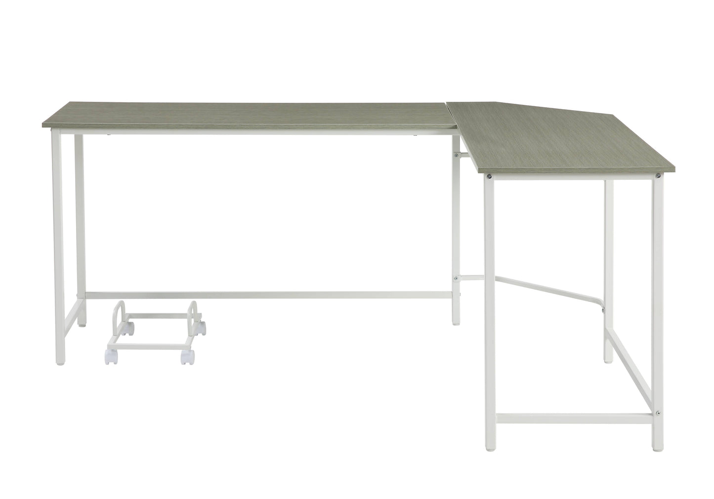 Bambina - Computer Desk - Gray / White