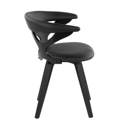 Gardenia - Contemporary Dining / Chair With Swivel - Black