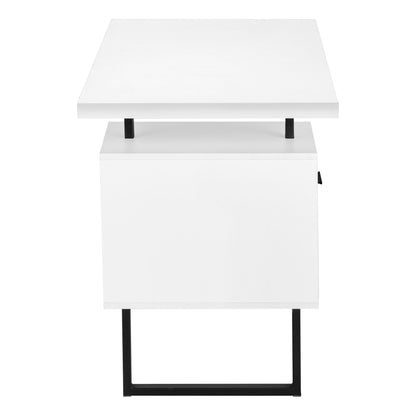 Computer Desk For Home Office, Laptop, Left, Right Set - Up & Storage Drawers - White