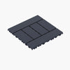 H Style Diy - Module Interlocking Patio Deck Tiles - Dark Gray