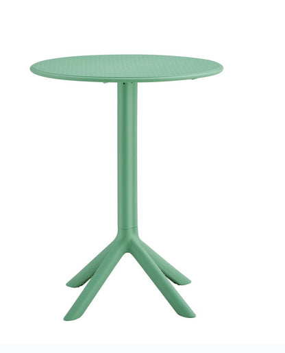 3 Piece Plastic Arm Chair Bistro Grs Premium Ocean Plastic - Green