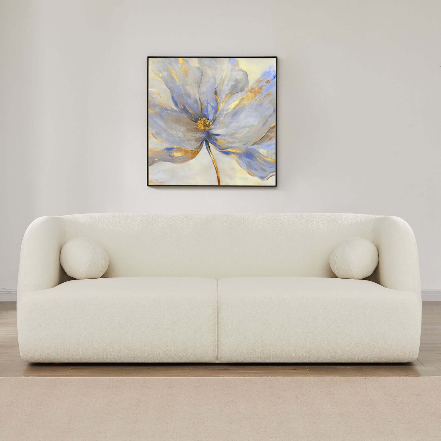 Anna - French Boucle Sofa - White
