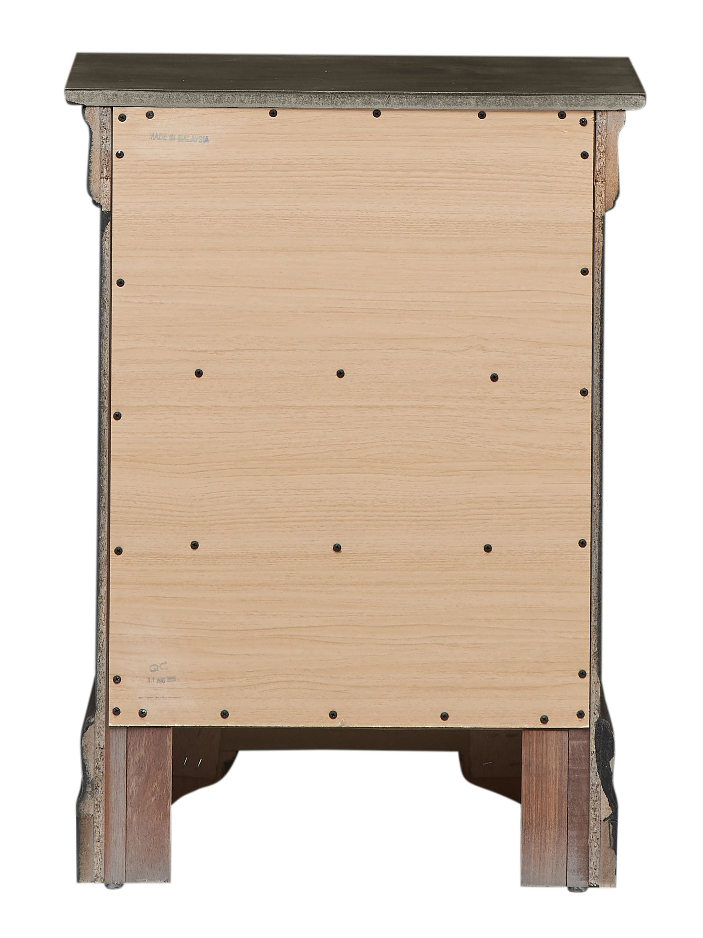 Louis Phillipe - 3 Drawer Nightstand - Gray