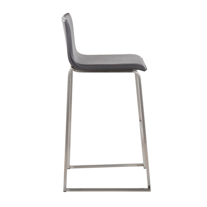 Mara - Contemporary Barstool (Set of 2) - Gray