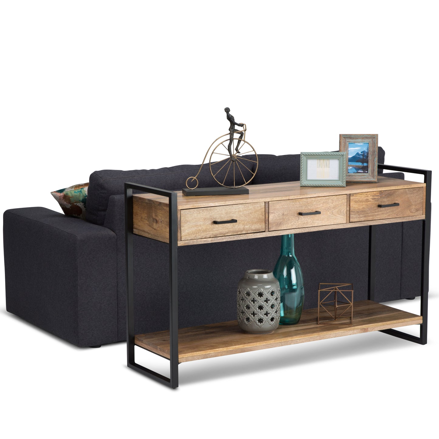 Riverside - Console Sofa Table - Natural