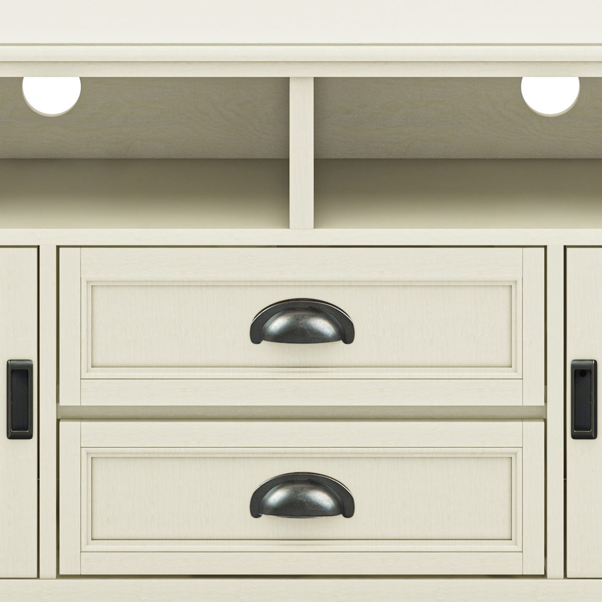 Burlington - TV Media Stand - Antique White