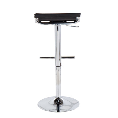 Mirage Ale - Contemporary Adjustable Bar Stool - Chrome / Black Mesh