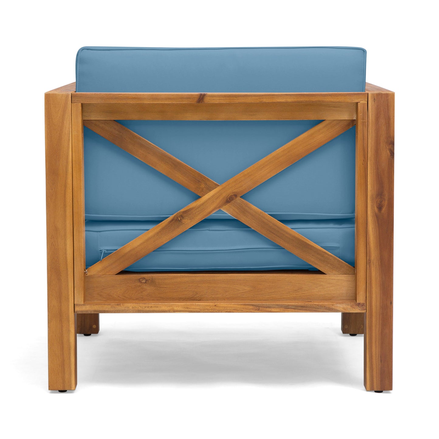 Brava - Modern Club Chair With Water Resistant Cushions - Blue