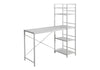 Computer Desk For Home Office, Laptop, Storage Shelves, Contemporary And Convenient Design - White