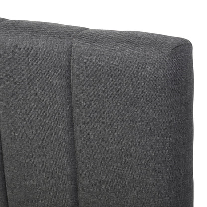 Full Size Upholstered Platform Bed With Twin Size Trundle And 3 Drawers - Gray