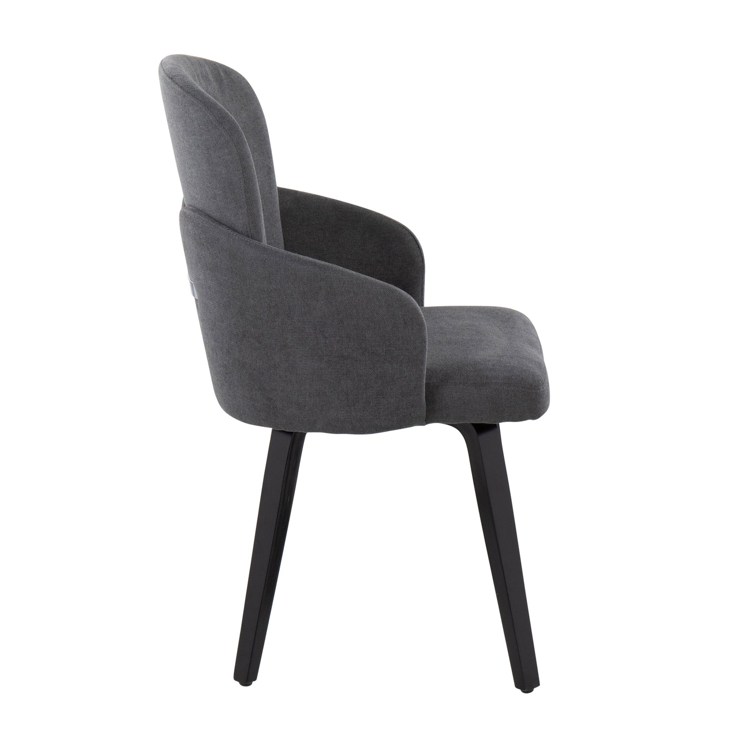 Dahlia - Contemporary Dining Chair (Set of 2) - Gray / Black