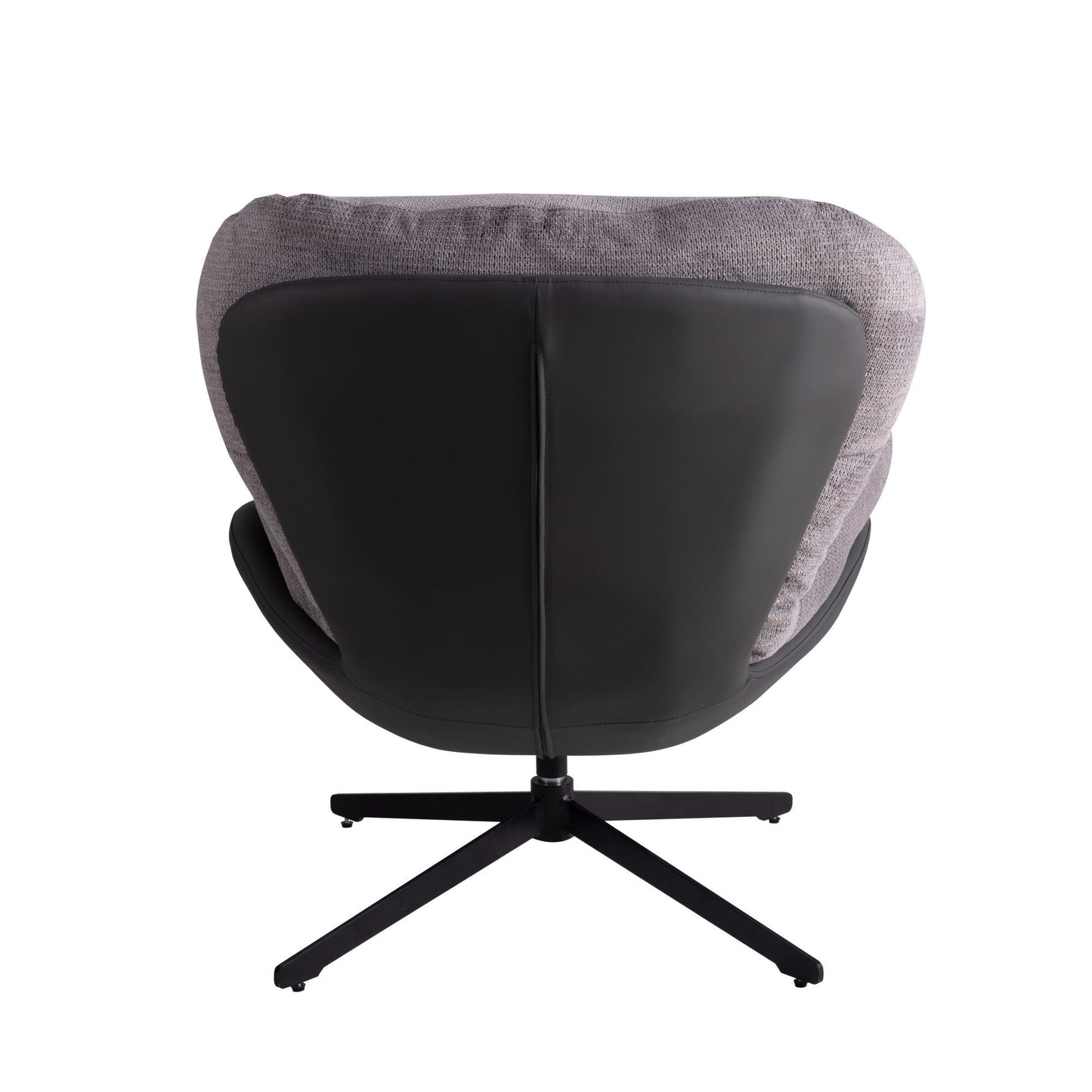 360ÔøΩÔøΩ Swivel Office Chair, Modern Chenille Chair With And Metal Base Frame, No Wheels, Accent Chair - Gray