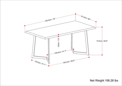 Watkins - Dining Table - Light Brown