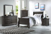 Louis Philippe - 2 Piece Eastern King Bedroom Set - Dark Gray
