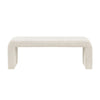 Modern Contemporary Waterfall Bench - Cream