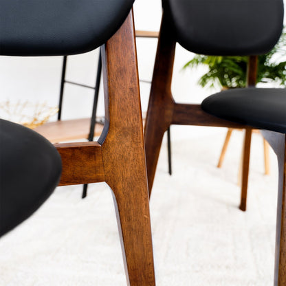 Kelsey - Dining Chair (Set of 2) - Black / Brown