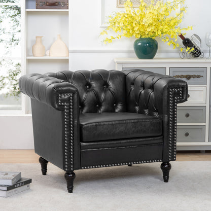 1 Seater Sofa - Black