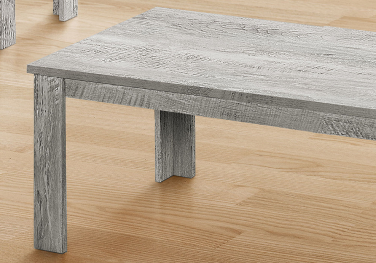 Table Set, Coffee, End, Side, Accent, Living Room Transitional (Set of 3) - Gray