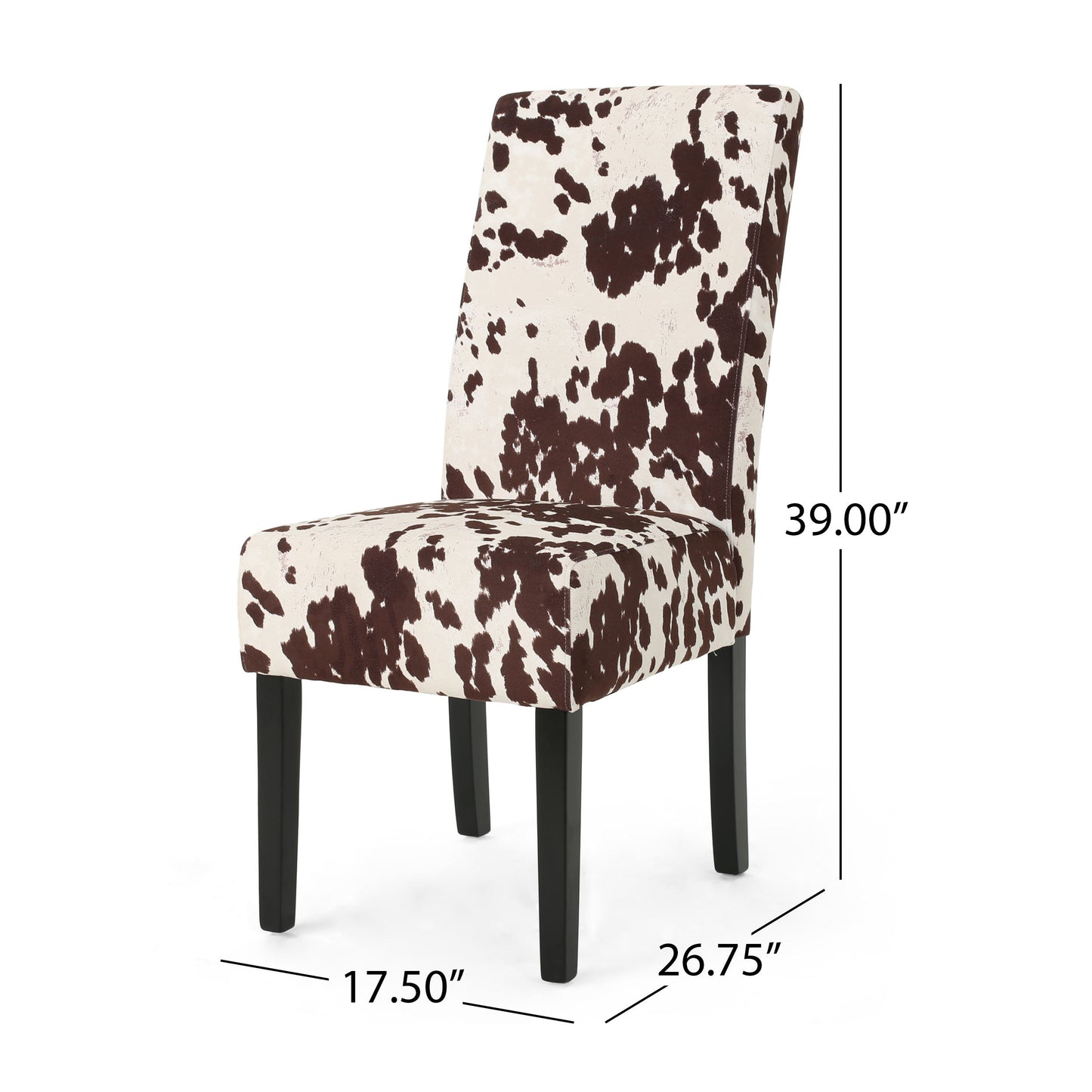 Modern Velvet Dining Chair (Set of 2) With Armless Design - Beige