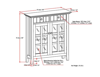 Connaught - Entryway Storage Cabinet - Farmhouse Gray