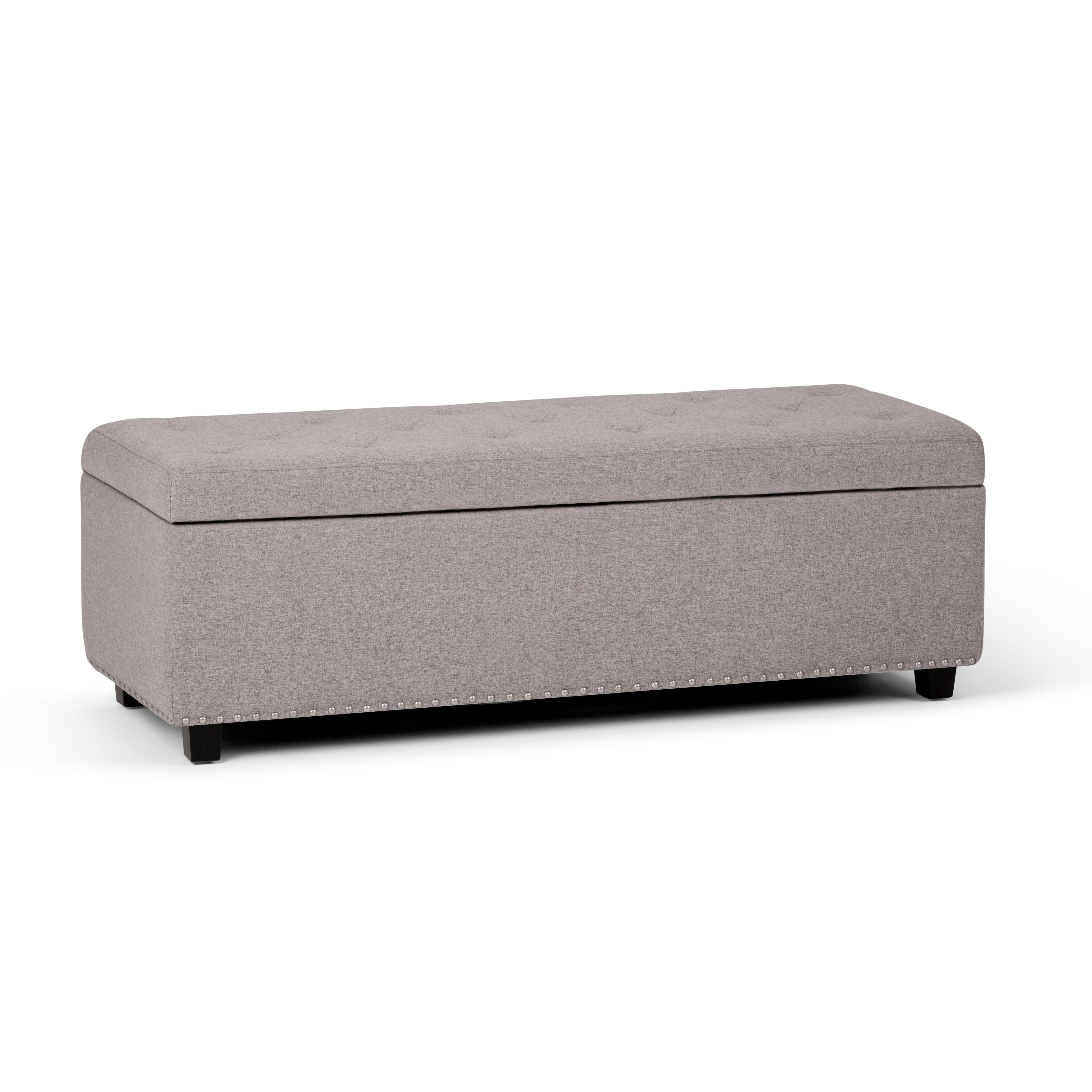 Hamilton - Storage Ottoman - Cloud Gray