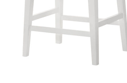 Sasha - Counter Height Stool With Upholstered Seat - White