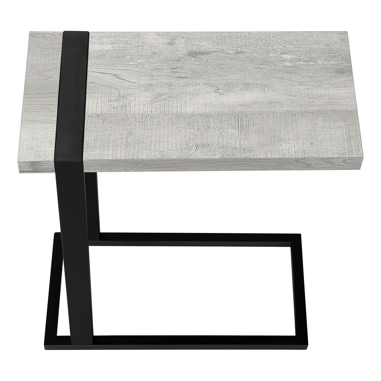 Accent Table, C - Shaped, Contemporary Convenient Design - Gray