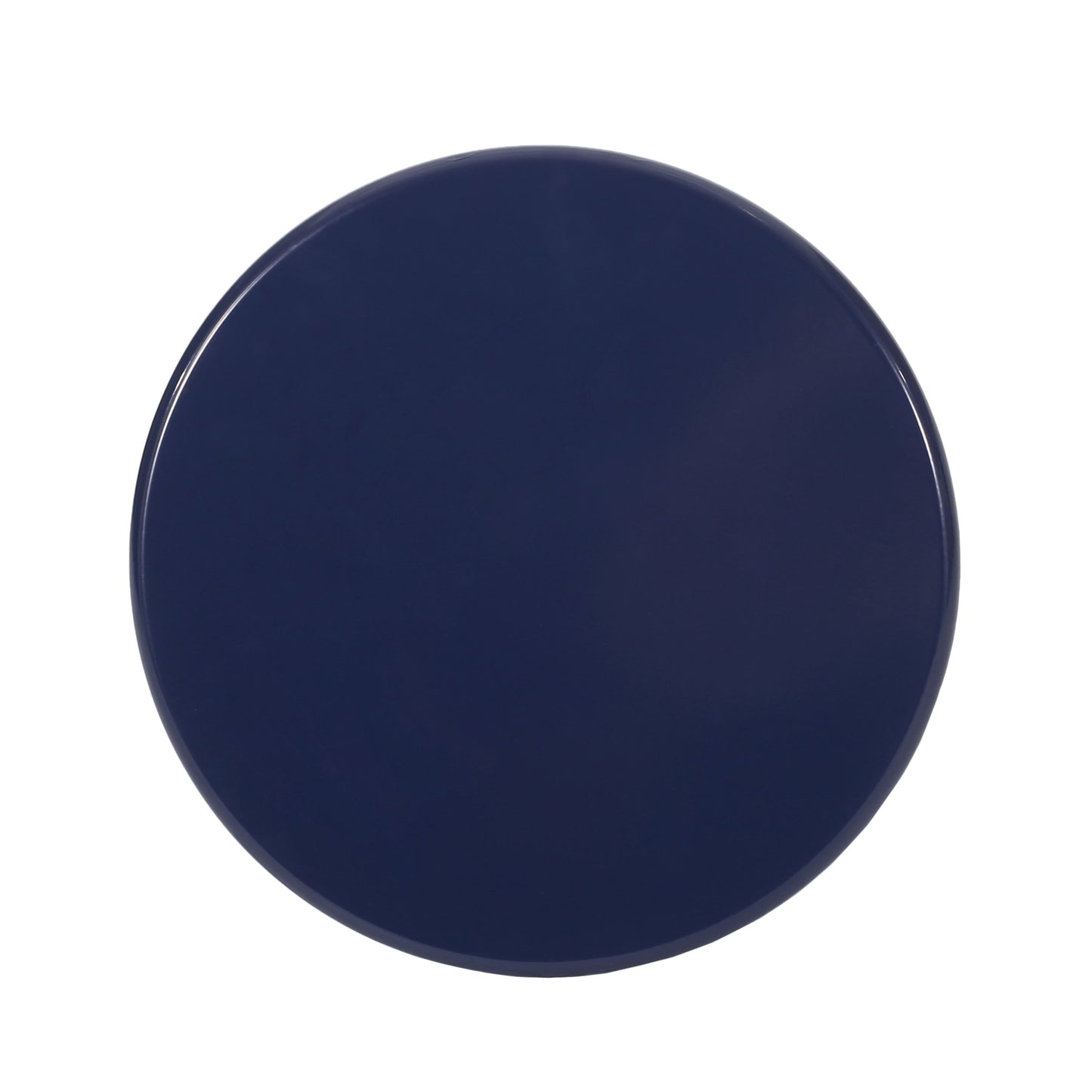 Outdoor Metal End Table Large - Navy Blue