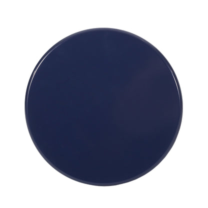 Outdoor Metal End Table Large - Navy Blue
