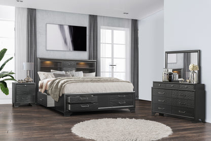 Civic - Queen Bed - Gray