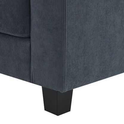 Wide Seat Modular Sectional Bed Sleeper Couch Set With Armrest Pillow 6 Seat, Free Combination Sofa With Ottomans Oversized - Gray