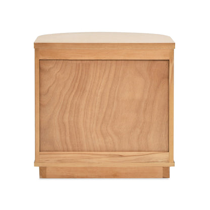 Valentine - 2 Drawer Storage Side Table - Natural Brown Beech