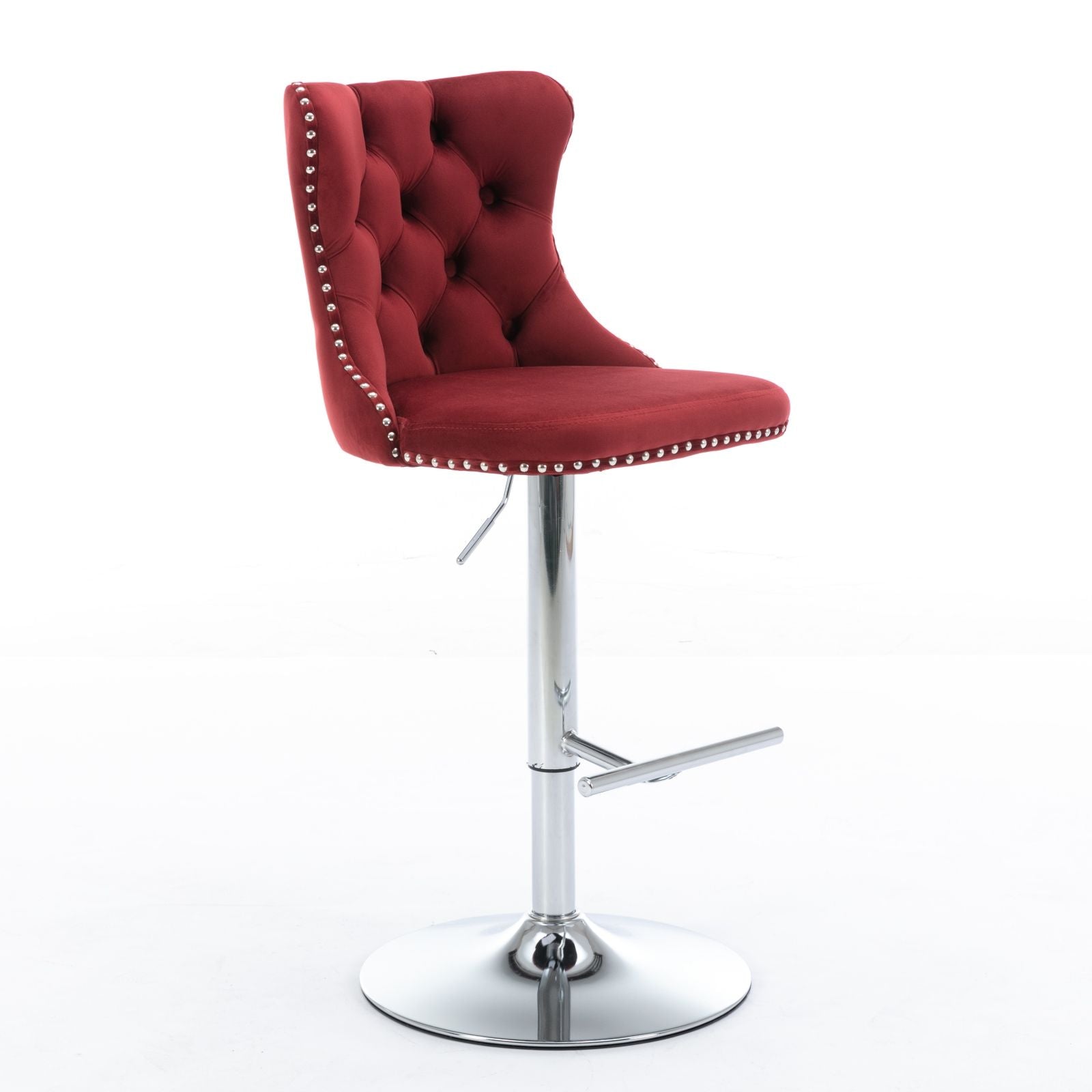 Swivel Velvet Barstools Adjusatble Seat Height From 25-33