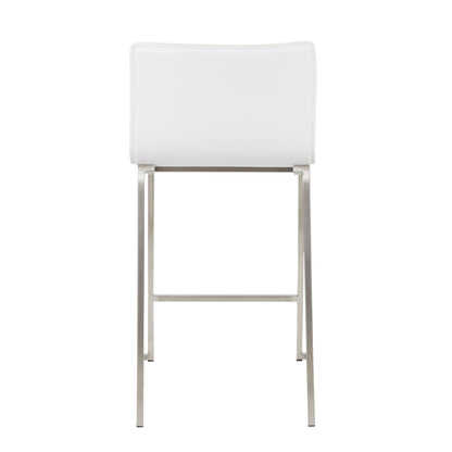 Mara - Contemporary Counter Stool (Set of 2) - White