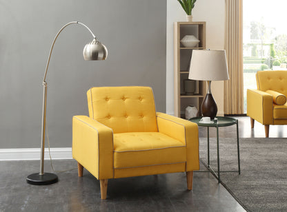 Vibrant Contemporary Chair Bed - Yellow
