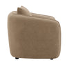 Keith - Chenille Chair With 1 Matching Color Toss Pillows - Brown
