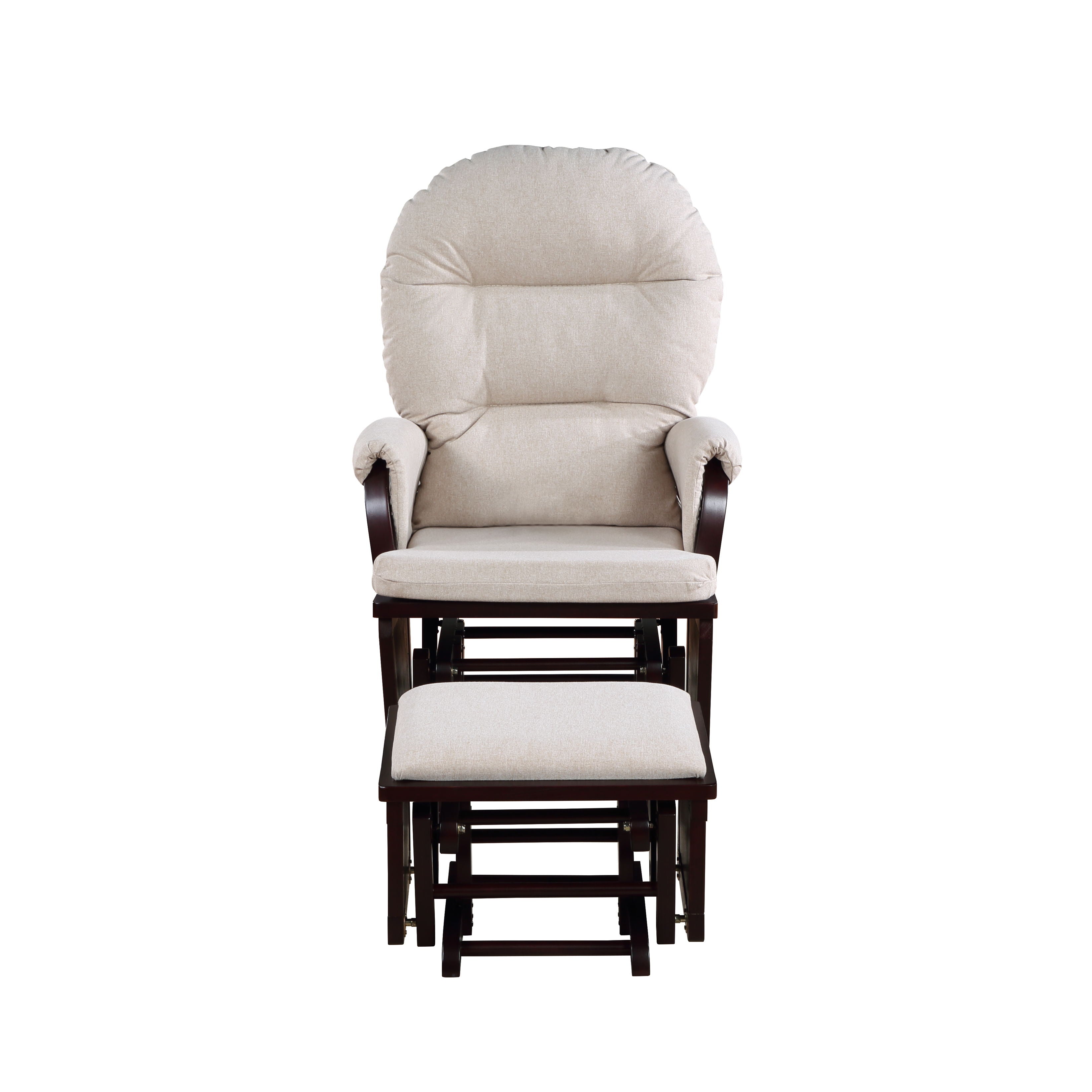 Madison - Glider & Ottoman - Espresso / Latte