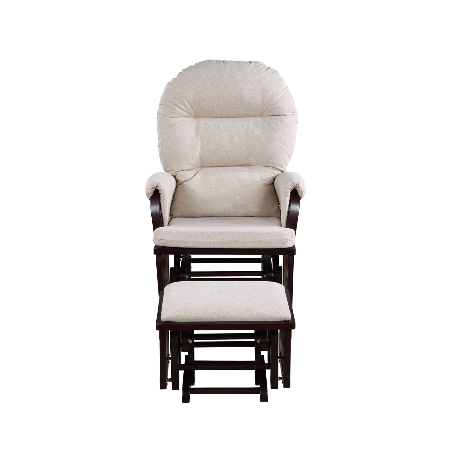 Madison - Glider & Ottoman - Espresso / Latte