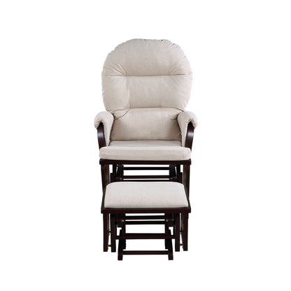 Madison - Glider & Ottoman - Espresso / Latte