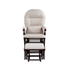 Madison - Glider & Ottoman - Espresso / Latte