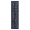 Maval - 2'6'' X 10' Washable Runner Rug - Black / Gray